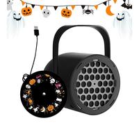 Halloween Proiettore Light, Creative Ghost Proiection Lamp 16 modelli, 3,74 x 3,74 x 4,13 pollici Weatherproof Landscape Lights for Yard, Living Room, Bedroom, Oro Indoor Outdoor Holiday Decor