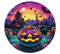 Halloween Pumpkin 1000 Pieces Jigsaw Puzzles For Adults Educational Games Stress Relieving Entertainment Exercise The Memory of The Brain for Family Decorations 1000pcs (67.5x67.5cm)