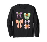 Halloween Pumpkin Bows Maglia a Manica