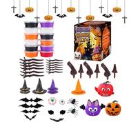 Halloween Pumpkin Craft Clay Kit | Halloween Pumpkin Craft Set for Decorati | Halloween Pumpkin Craft Clay Kit | Halloween Pumpkin Craft Set for Decorations | Modeling Supplies Educational Toys | for Stu