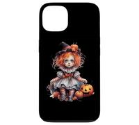 Halloween Pumpkin Doll Cute Spooky Witch Custodia per iPhone 13
