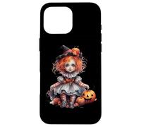 Halloween Pumpkin Doll Cute Spooky Witch Custodia per iPhone 16 Pro Max