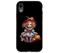 Halloween Pumpkin Doll Cute Spooky Witch Custodia per iPhone XR