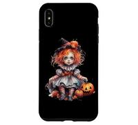 Halloween Pumpkin Doll Cute Spooky Witch Custodia per iPhone XS Max