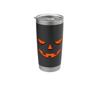 Halloween Pumpkin Face Jack-O-Lantern Bicchiere termico in acciaio inox doppia parete