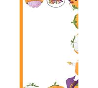 Halloween Pumpkin Faces Notebook - Spooky Cute Lined Journal