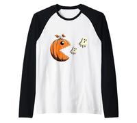 Halloween Pumpkin Funny Ghosts great Gift Boys Kids Women Maglia con Maniche Raglan