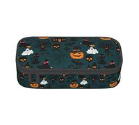 Halloween Pumpkin Ghost Astuccio speciale per ragazze e ragazzi, astuccio grande per matite grande astuccio per matite, astuccio per matite per cancelleria per studenti con cerniera per scuola e lav