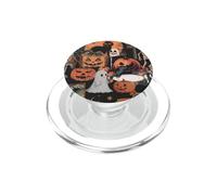 Halloween Pumpkin Ghost Collage PopSockets PopGrip per MagSafe
