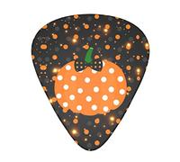 Halloween Pumpkin Guitar Paddle Set di 12, adatto per chitarra, yukri, 3 spessori