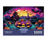 Halloween Pumpkin Jigsaw Puzzle Impossible 1000 Pezzi Decorazione Per La Casa. Rilassamento E Intelligence Per Adulti E Ragazzi Da 14 Anni 70x50cm/1000pcs