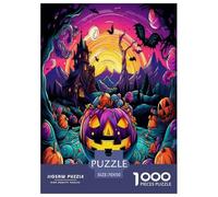Halloween Pumpkin Jigsaw Puzzle Impossible 1000Pcs Decorazione Per La Casa. Giochi Rilassamento E Intelligence Per Adulti E Ragazzi Da 14 Anni 70x50cm/1000pcs