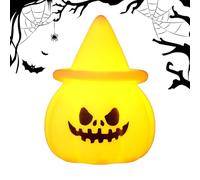 Halloween Pumpkin Lantern - LED Light-Up Jack-OLantern | Electronic Candle , Party Props, Indoor Outdoor Halloween Decoration, Fall Festival & Haunted House Ornament