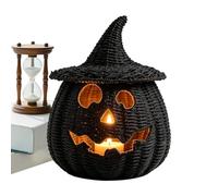 Halloween Pumpkin Lantern With Candle Resin Fall Decoration, Table Setting,