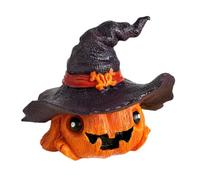 Halloween Pumpkin Sculpture - Resin Pumpkin Statua Tavolo, divertente decorazione per le vacanze | Design dipinto a mano con texture realistica, accento per la visualizzazione della
