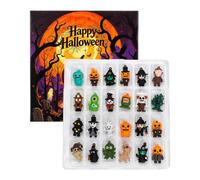 Halloween Pumpkin Skull Advent, 24 Pieces Silicone Bat Spooky Decor