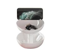 Halloween Pumpkin Snack Bowl a doppio strato staccabile, simpatico design a zucca | Multi -funzionale ciotola per snack con supporto per telefono nascosto per feste di Halloween, Sc