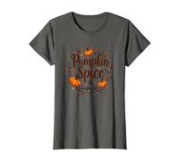 Halloween Pumpkin Spice & Everything Nice da Donna Maglietta, Donna, Asfalto, M
