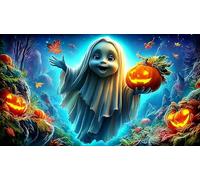 Halloween-pumpkin-spirits 1000 pezzi Sfida di gioco educativo Puzzle Idea regalo perfetta Puzzle per adulti e bambini 70x50cm/1000pcs