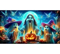 Halloween-pumpkin-spirits 1000 pezzi Sfida di gioco educativo Puzzle Idea regalo perfetta Puzzle per adulti e bambini 70x50cm/1000pcs