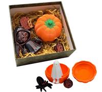 Halloween Pumpkins, 3D Printed Horror Pumpkin Set, Decorative Cosplay Ornament, Spooky Holiday Prop for PhotoShoots, Indoor Outdoor Display for Window Yard Home Tabletop Collectors