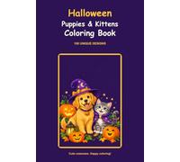 Halloween Puppies & Kittens Coloring Book