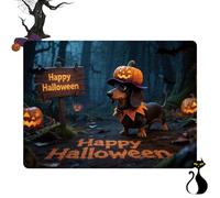 Halloween Puzzle, 130 Pieces Jigsaw Set with Pumpkin and Animal Design, Fun Game Activity, Holiday Decor, Kids, Adults, Family, Playtime, Tabletop Entertainment, Game Night, Autumn Theme