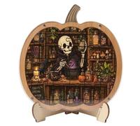 Halloween Puzzle | 7.87 Inch Cute Pumpkin Ghost with Display Stand
