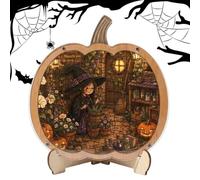 Halloween Puzzle | 7.87 Inch Cute Pumpkin Ghost with Display Stand