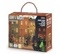 Halloween. Puzzle glow in the dark. Con puzzle