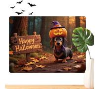 Halloween Puzzle, Jigsaw Set, Animale Scene, 11,81 x 8,27 pollici Lightweight Design, Vibrant Themed Art, Holiday Decor Play 130 pezzi for Kids Adults Family Game Night