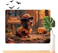 Halloween Puzzle, Portable Jigsaw Featuring, 11.81x8.27in Pumpkin Animal Design, Seasonal Brain Teaser Game, Spooky Family Puzzle for Kids, Adults, Night, Holiday Decor, Party Fun