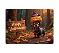 Halloween Puzzle, Portable Jigsaw Featuring, 11.81x8.27in Pumpkin Animal Design, Seasonal Brain Teaser Game, Spooky Family Puzzle for Kids, Adults, Night, Holiday Decor, Party Fun