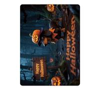 Halloween Puzzle, Pumpkin Animal Jigsaw Puzzle, 11.81x8.27 inches, 130 Pieces Spooky Theme, Fun Holiday Game Activity for Kids Adults, Family Night Play Classroom Celebration