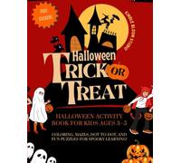 Halloween Puzzles Deluxe: Halloween Activity Book for Kids , booing for halloween , Children's Puzzle Books (Books),Children's Activity Books (Books): ... and Fun Puzzles for Spooky Learning!