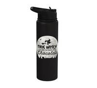 Halloween Questa strega può essere corrotta con il cioccolato Stainless Steel Insulated Water Bottle