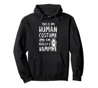 Halloween Questo è Il Mio Costume Umano Sono Davvero Un Vampiro Felpa con Cappuccio