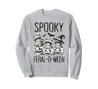 Halloween Racoon Zucche Divertenti Spettrali E Feral Felpa