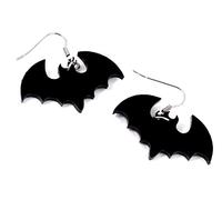 Halloween Ragni Orecchini Scuro Bigiotteria Strega Pipistrelli Neri Fantasmi Cranio Zucca Partito Goth, Acciaio inossidabile