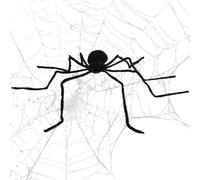 Halloween Ragno,Luminoso Ragno Finto Realistico Spaventoso | Controllo Vocale Alimentato a Batteria Giocattoli in Peluche per Casa Stregata Spaventosi Festivi per Interno Giardino Esterno
