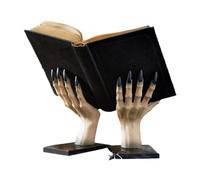 Halloween Resin Bookend - Supporto magico manuale con dettagli raccapriccianti e stabile non scivolo | Installazione della libreria spooky, display per libreria, organizer decorativo