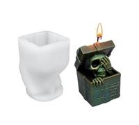 Halloween Resin Molds, Spooky Silicone Soap Moulds for Epoxy Resin and Plaster Casting, Easy Release Crafting Tools for Soaps Making, Aromatherapy, Halloween Art Projects, Decorations
