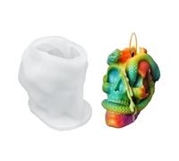 Halloween Resin Molds, Spooky Silicone Soap Moulds for Epoxy Resin and Plaster Casting, Easy Release Crafting Tools for Soaps Making, Aromatherapy, Halloween Art Projects, Decorations