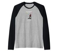 Halloween Retro Arcade Gioco Triste Mietitore Maglia con Maniche Raglan