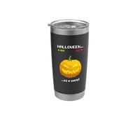 Halloween Retro Arcade Gioco Zucca Bicchiere termico in acciaio inox doppia parete