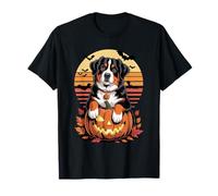 Halloween Retro Bernese Mountain Dog Berner Maglietta