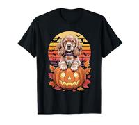 Halloween Retro English Cocker Spaniel Maglietta