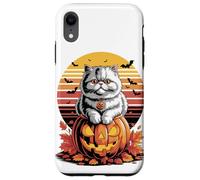 Halloween Retro Persian Cat Persian Longhair Custodia per iPhone XR