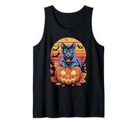Halloween Retro Russian Blue Cat Russian Blues Maltese Canotta