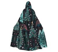 Halloween ricamo colorato farfalla stampa mantello con cappuccio Cosplay | Strega Capa Decorativo Comfort Jedi Mago Mago Festa Pasqua Carnevale Comico Hobbit Unisex Natale